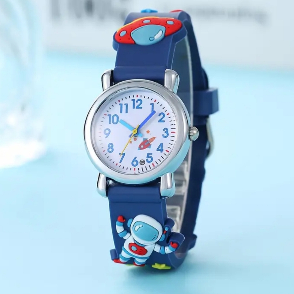 Kids Space Adventure Navy Blue Quartz Watch (Ages 3 - 14)